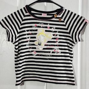 Mezzo Piano Berrie-Chan striped crop baby tee